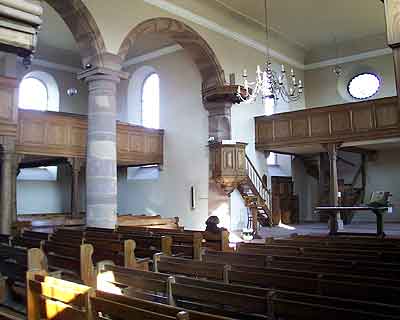 intrieur de l'glise protestante de Bischwiller