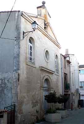 faade du temple de Mauguio