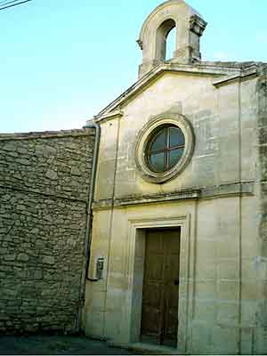 faade du temple de St Bauzille de Montmel